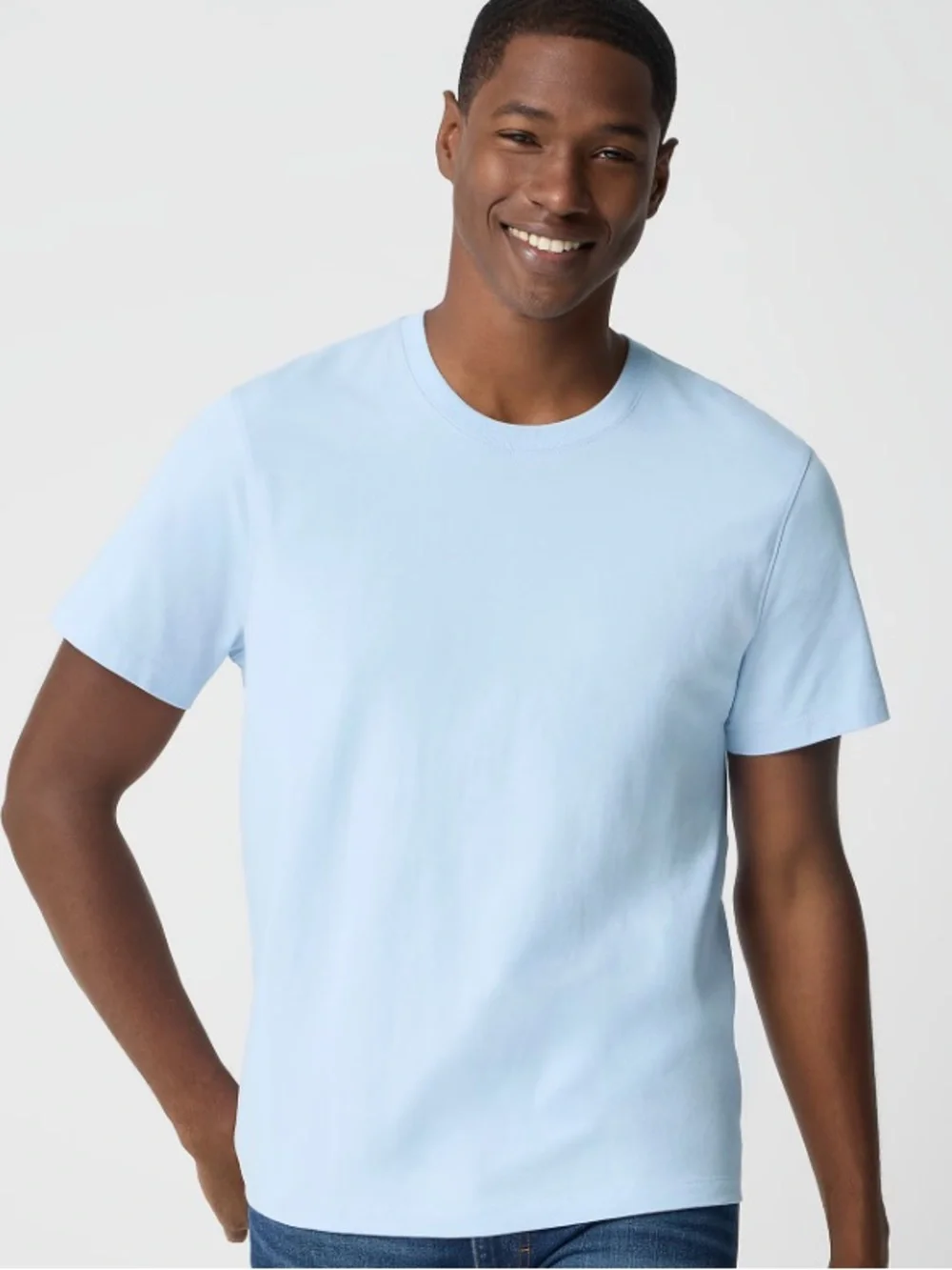 J crew faded chambray essential tee